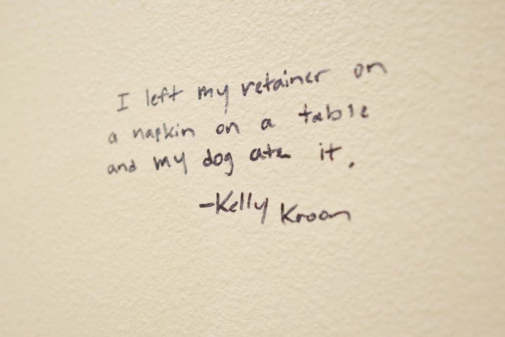 Funny note on the wall